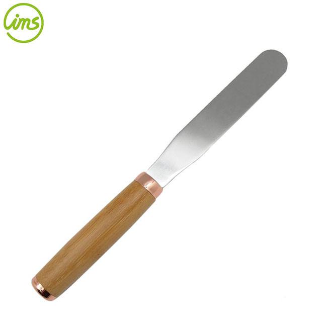 Straight Icing Spatula with Bamboo Handle